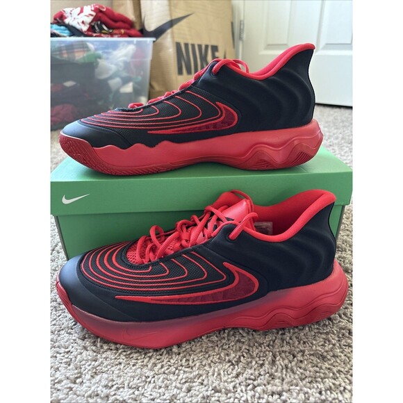 Nike Giannis Immortality 4 Black Team Red Basketball Sneakers FQ3680-004 Mens 11 main image 5